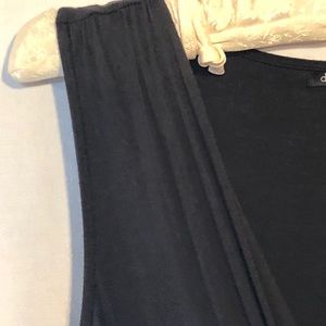 Black sleeveless top